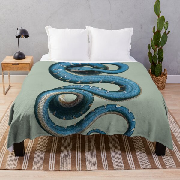 Item preview, Big blue snake with white markings. designed and sold by claireseyeview.