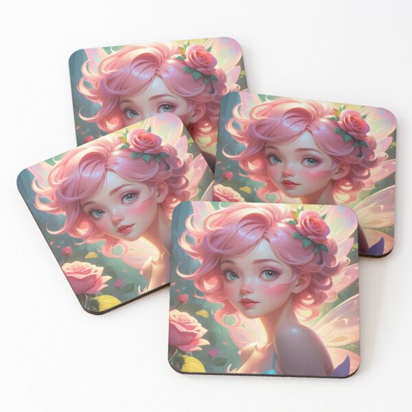 Item preview, Hada elegante con rosas rosadas designed and sold by T-shirtMill.