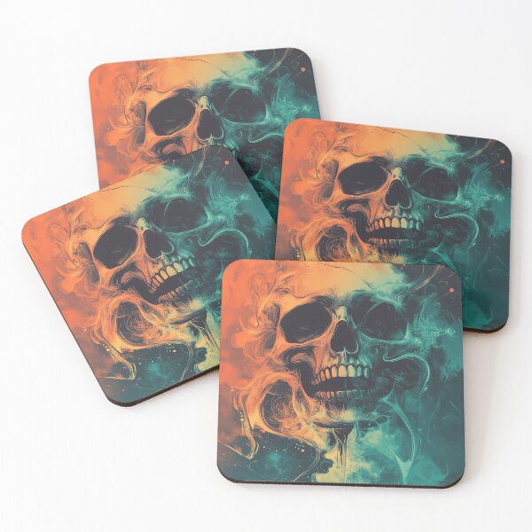 Item preview, Vibrant smoke skull designed and sold by valerko26.