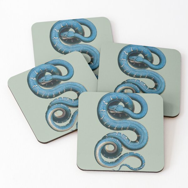 Item preview, Big blue snake with white markings. designed and sold by claireseyeview.