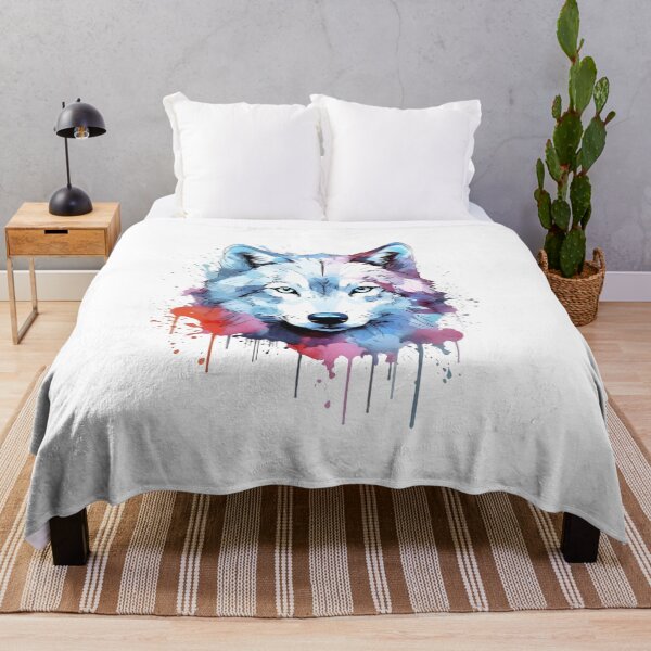 Item preview, Wolf | Colorful Watercolor Design #1 designed and sold by MatsurexDesigns.