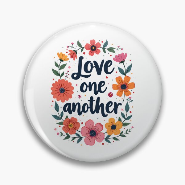 Item preview, Love One Another Christian Quote Floral Flower Design designed and sold by Art-Jiyuu.