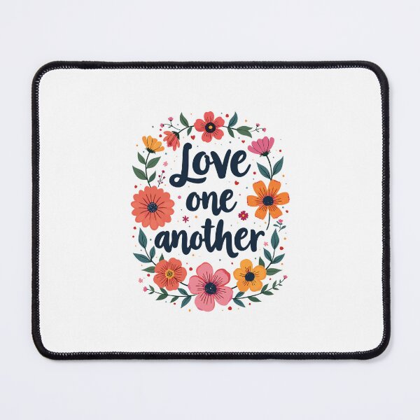 Item preview, Love One Another Christian Quote Floral Flower Design designed and sold by Art-Jiyuu.