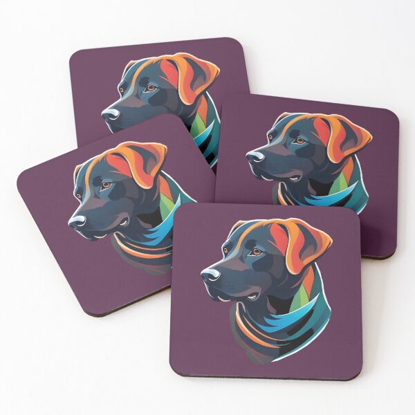 Item preview, Colored Labrador head designed and sold by AD-Digital-Art.