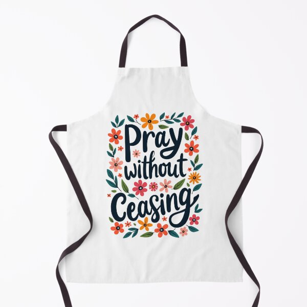 Item preview, Pray Without Ceasing Christian Quote Floral Flower Design designed and sold by Art-Jiyuu.