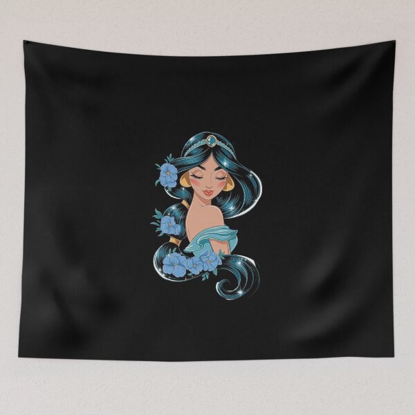 Item preview, Enchanting Floral Princess Illustration with Sparkling Details designed and sold by love3617.