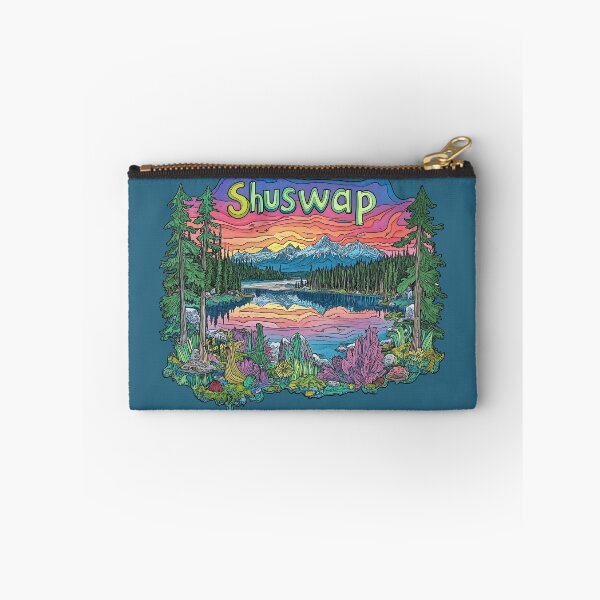 Item preview, Psychedelic Colorful Shuswap British Columbia Illustration designed and sold by meganohm.