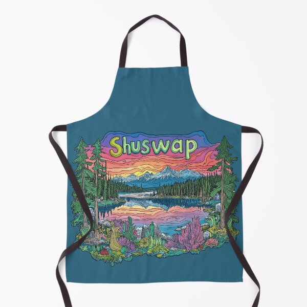 Item preview, Psychedelic Colorful Shuswap British Columbia Illustration designed and sold by meganohm.