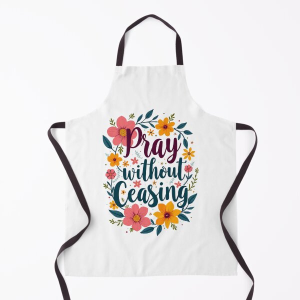 Item preview, Pray Without Ceasing Christian Quote Floral Flower Design designed and sold by Art-Jiyuu.