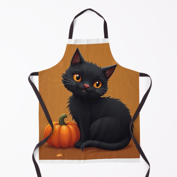 Item preview, Charming Black Cat and Pumpkin – Whimsical Halloween Design designed and sold by Stefiivn.
