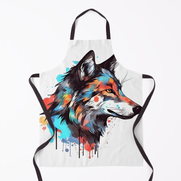 Item preview, Wolf | Colorful Watercolor Design #4 designed and sold by MatsurexDesigns.