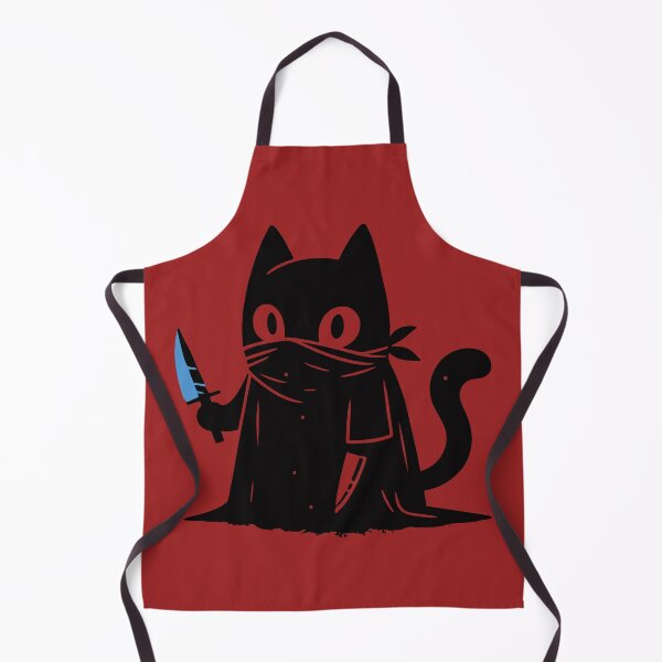 Item preview, A Evil Black Cat with Knives designed and sold by bhoomin7.