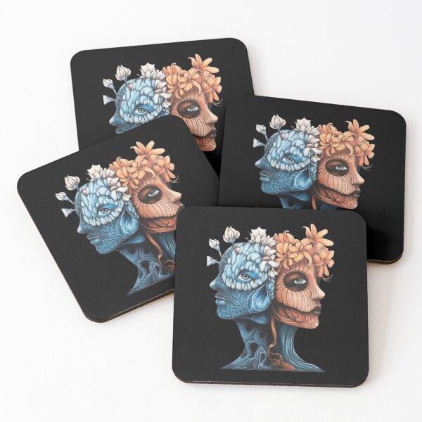 Item preview, Dual Nature: Surreal Faces of Flora and Fauna designed and sold by love3617.