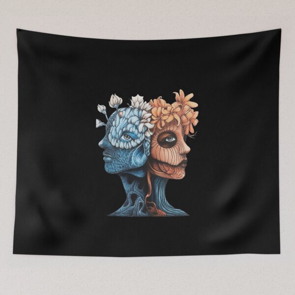 Item preview, Dual Nature: Surreal Faces of Flora and Fauna designed and sold by love3617.