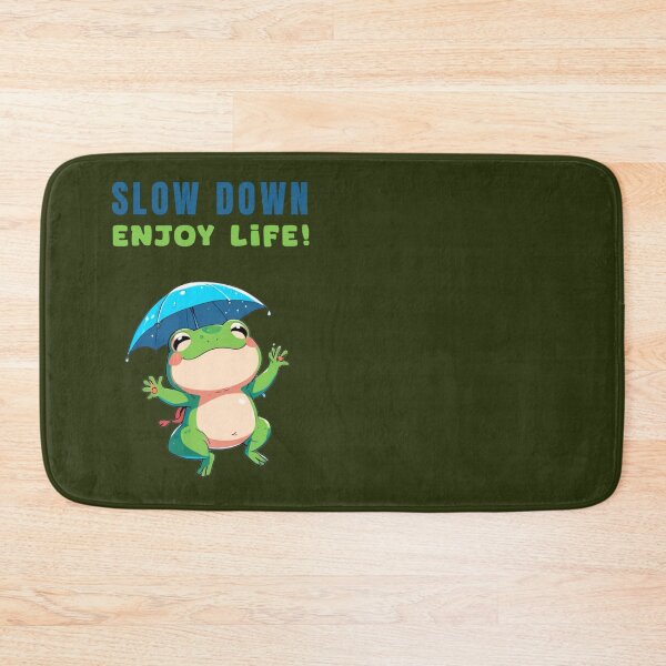 Item preview, SLOW DOWN ENJOY LIFE, CUTE FROG DESIGN designed and sold by La Loca.