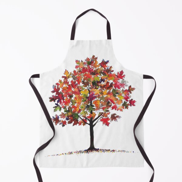 Item preview, Vibrant Autumn Maple Tree Watercolor – Fall Leaves Illustration designed and sold by sirenandscript.