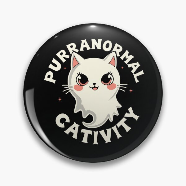 Item preview, Purranormal Cativity - Cute Ghost Cat Pun Design designed and sold by hitechmom.
