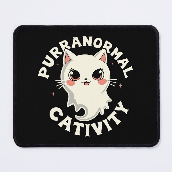 Item preview, Purranormal Cativity - Cute Ghost Cat Pun Design designed and sold by hitechmom.