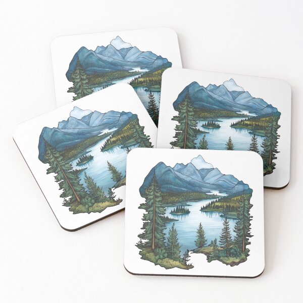 Item preview, Shuswap Thompson-Okanagan British Columbia Lake View Art designed and sold by meganohm.