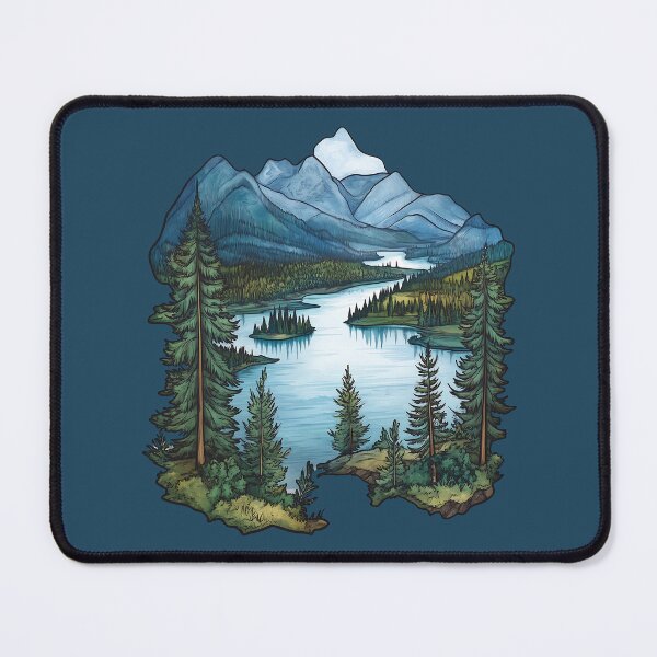 Item preview, Shuswap Thompson-Okanagan British Columbia Lake View Art designed and sold by meganohm.