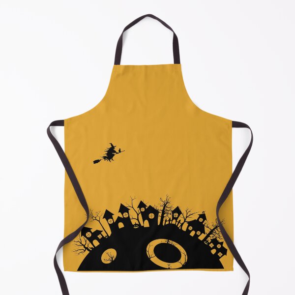 Item preview, Halloween Town - Witch & Cat: Spooky Halloween Art designed and sold by cabana.space.