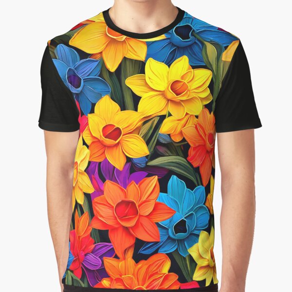 Item preview, Rainbow-colored daffodils designed and sold by Tchoice.