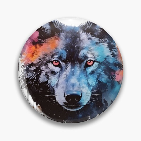 Item preview, Wolf | Colorful Watercolor Design #11 designed and sold by MatsurexDesigns.