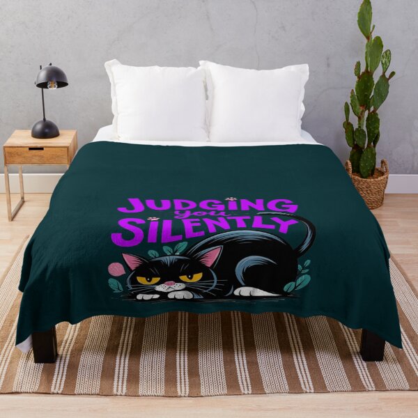Item preview, Judging You Silently - Funny Grumpy Cat Illustration designed and sold by InkredibleZ.
