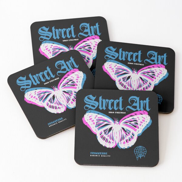 Item preview, Vibrant Butterfly Street Art - Urban Streetwear designed and sold by Margival.