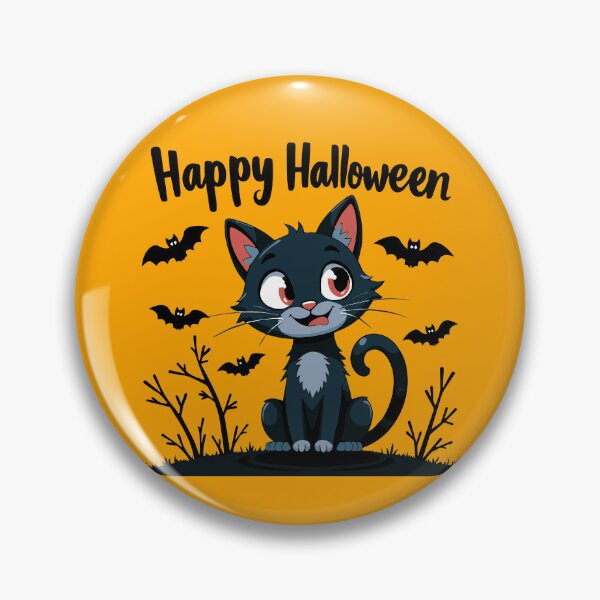 Aperçu de l'œuvre Halloween 2024 – Joyeux voeux de chat créée et vendue par ThreeftlyPicks.
