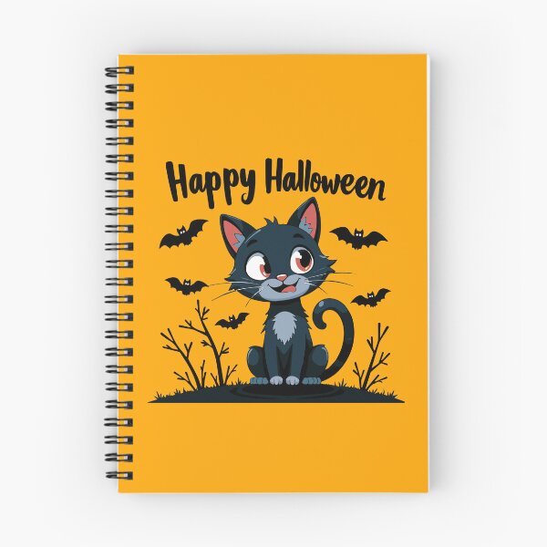 Aperçu de l'œuvre Halloween 2024 – Joyeux voeux de chat créée et vendue par ThreeftlyPicks.