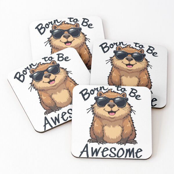Item preview, Capybara Born to be Awesome  designed and sold by Theinspira1.