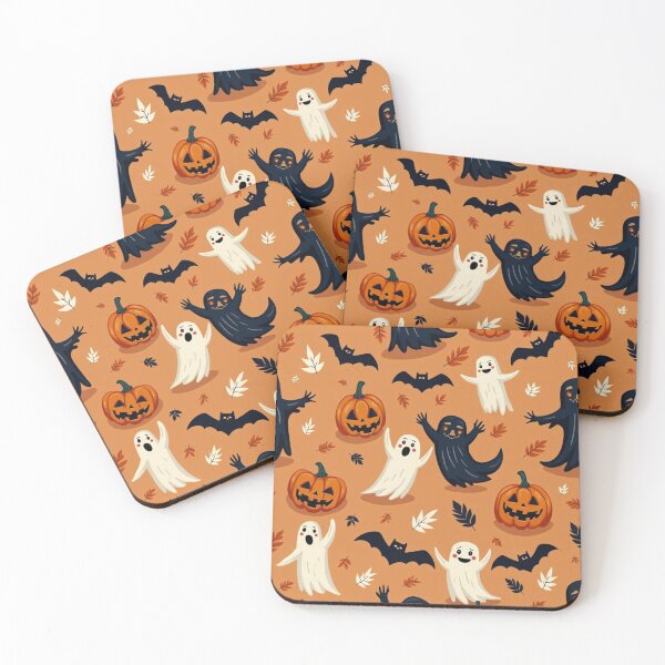 Item preview, Flying Ghosts and Bats – Spooky Halloween Design designed and sold by Stefiivn.