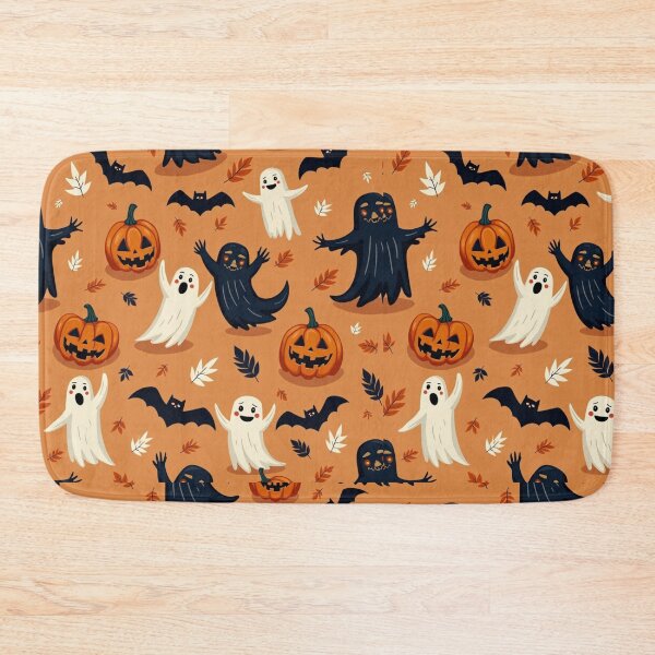 Item preview, Flying Ghosts and Bats – Spooky Halloween Design designed and sold by Stefiivn.