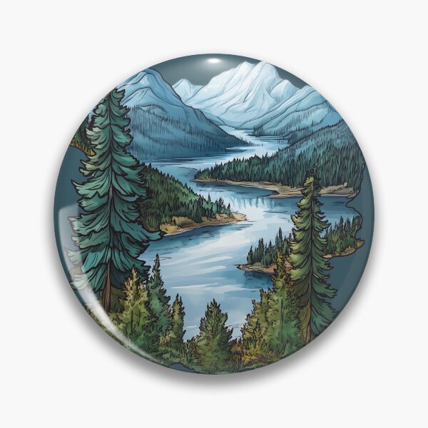 Item preview, Shuswap Thompson-Okanagan Lake and Mountain Art  designed and sold by meganohm.