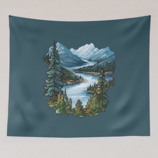 Item preview, Shuswap Thompson-Okanagan Lake and Mountain Art  designed and sold by meganohm.
