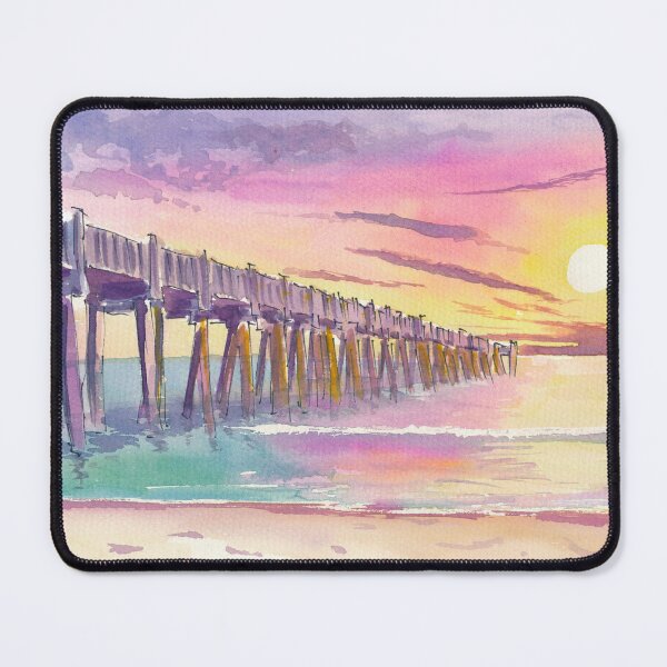 Item preview, Sunset on Gulf Pier on Pensacola Beach Florida designed and sold by artshop77.