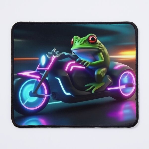 Item preview, Cool frog on motorcycle designed and sold by AuraLineEU.