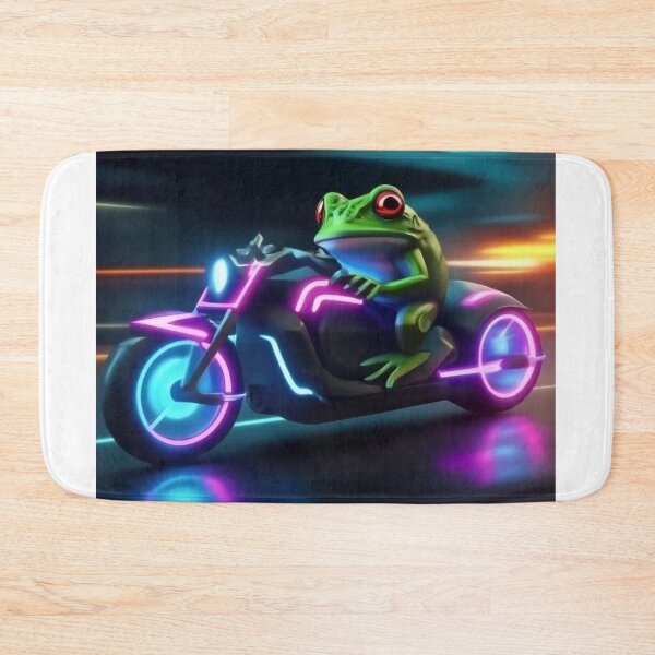 Item preview, Cool frog on motorcycle designed and sold by AuraLineEU.
