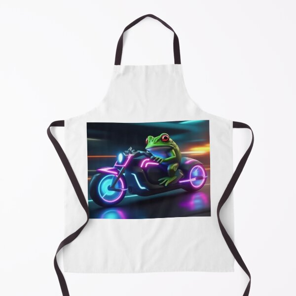 Item preview, Cool frog on motorcycle designed and sold by AuraLineEU.