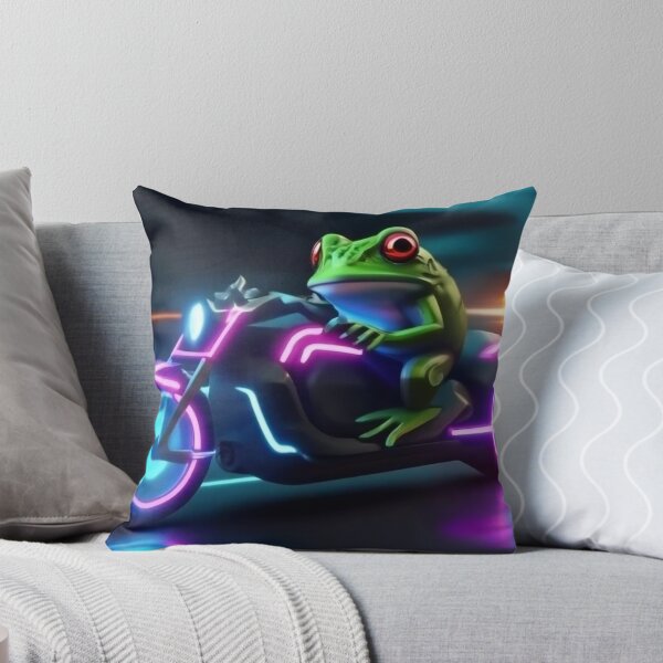 Item preview, Cool frog on motorcycle designed and sold by AuraLineEU.