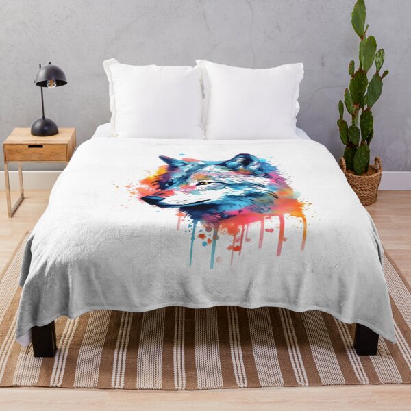 Item preview, Wolf | Colorful Watercolor Design #18 designed and sold by MatsurexDesigns.