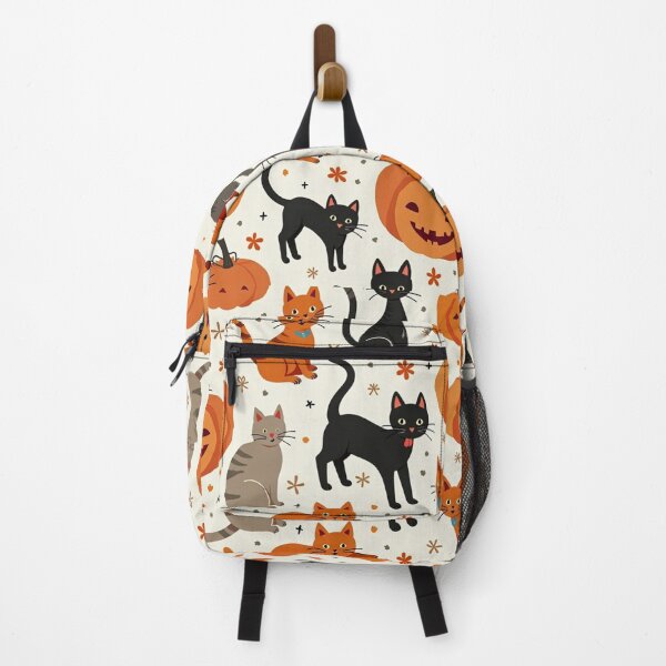 Item preview, Cats and Pumpkins Pattern – Cozy Halloween Desig designed and sold by Stefiivn.