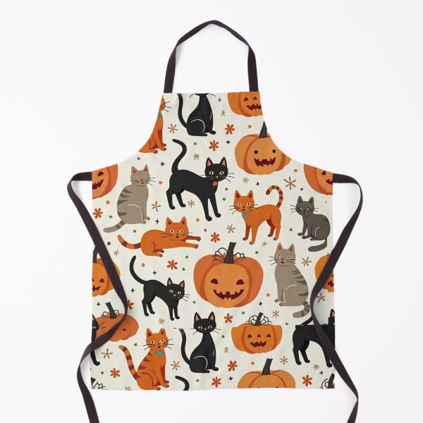 Item preview, Cats and Pumpkins Pattern – Cozy Halloween Desig designed and sold by Stefiivn.