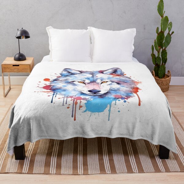 Item preview, Wolf | Colorful Watercolor Design #19 designed and sold by MatsurexDesigns.
