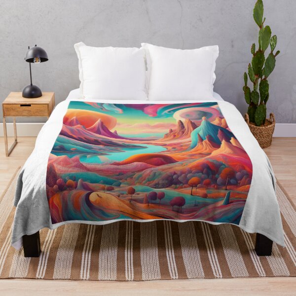 Item preview, Abstract mountain river at sunrise designed and sold by NicMacTees.