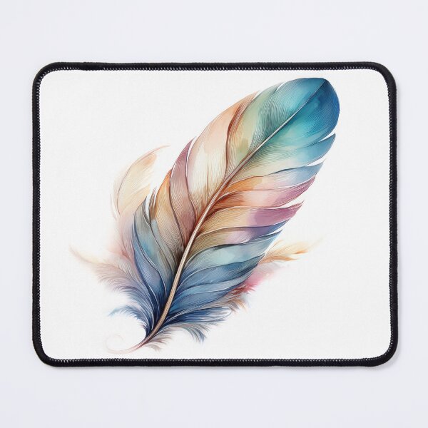 Item preview, Feather seamless design with soft colours 02 designed and sold by GeoffBeattie.