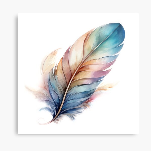Item preview, Feather seamless design with soft colours 02 designed and sold by GeoffBeattie.