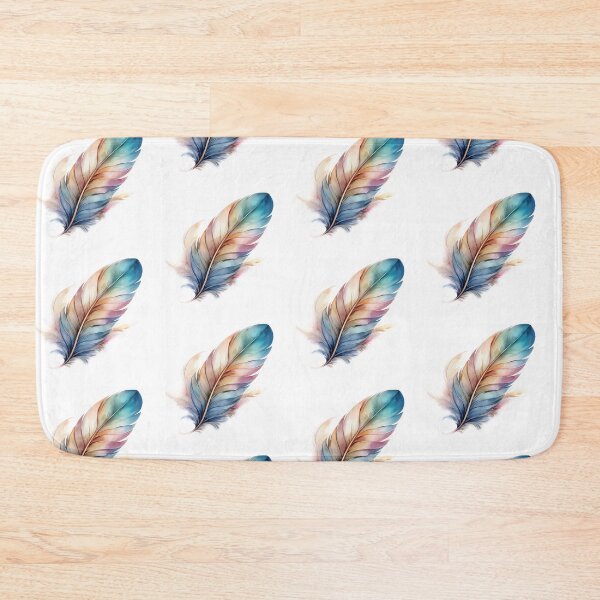 Item preview, Feather seamless design with soft colours 02 designed and sold by GeoffBeattie.