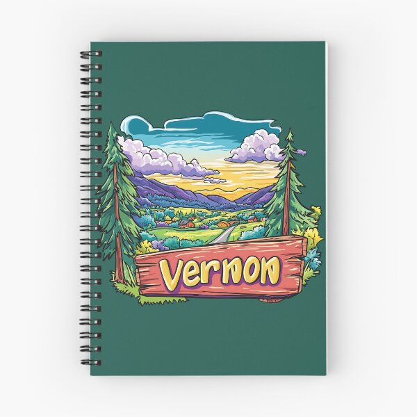 Item preview, Vernon British Columbia Canada Cartoon Landscape Illustration designed and sold by meganohm.